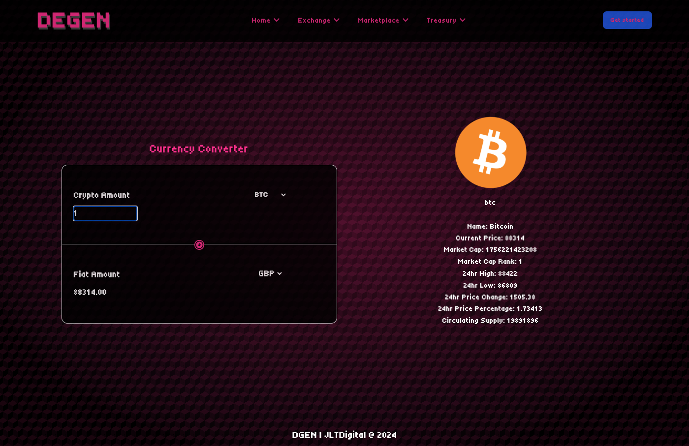 Crypto Currency Converter