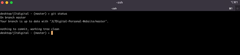 ITerm 2 & ZSH script for Git Branch